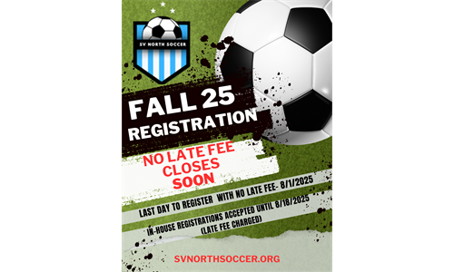 Fall Registration Deadline 25
